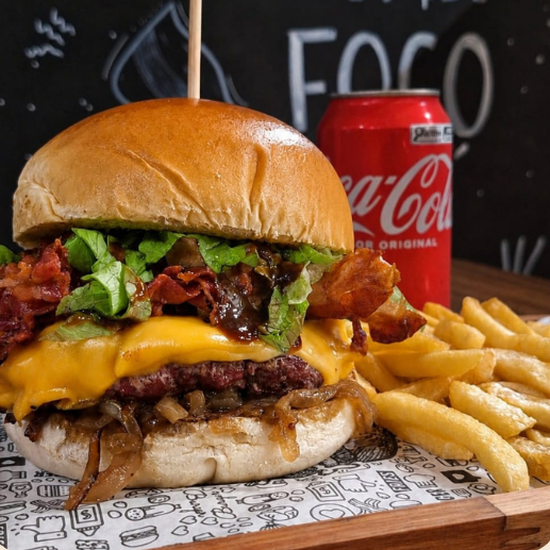 Hambúrguer da Heaven Burguer